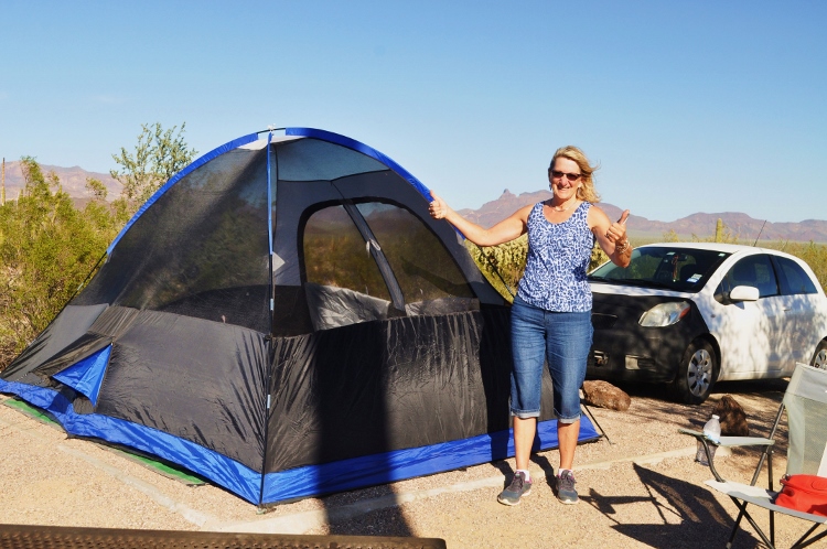 tent at Organ Pipe Cactus NP